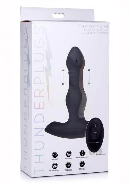 Vibrating And Thrusting Remote Control Silicone Anal Plug-Thunderplugs-Sexual Toys®
