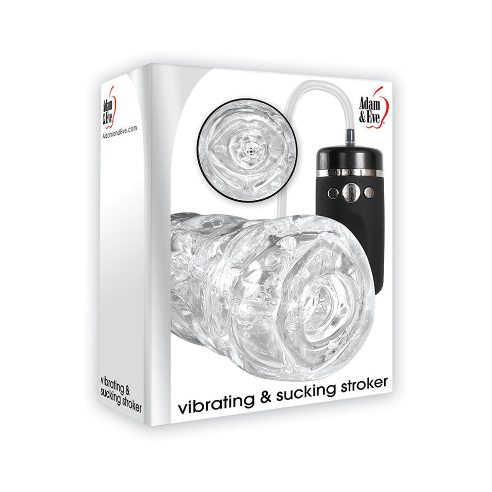 Vibrating & Sucking Blowjob Stroker Clear-Adam & Eve-Sexual Toys®