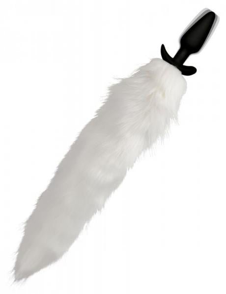 Vibrating White Fox Tail Slender Anal Plug-Tailz-Sexual Toys®