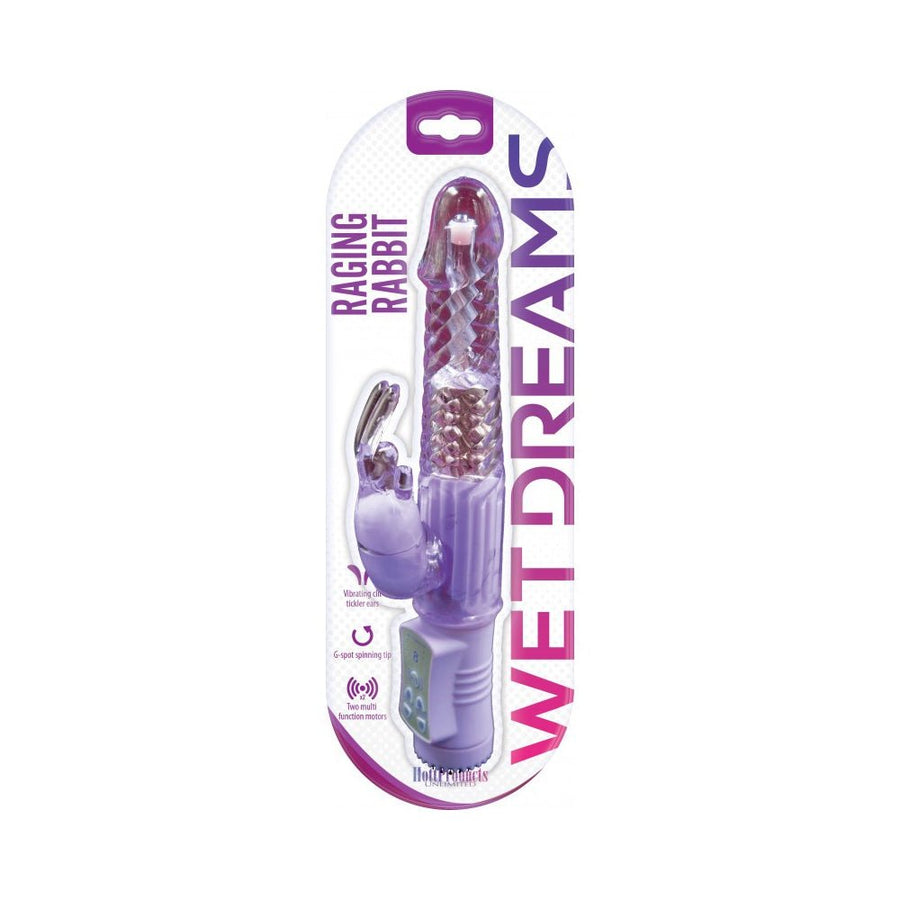 Wet Dreams Raging Rabbit Purple Vibrator-Hott Products-Sexual Toys®