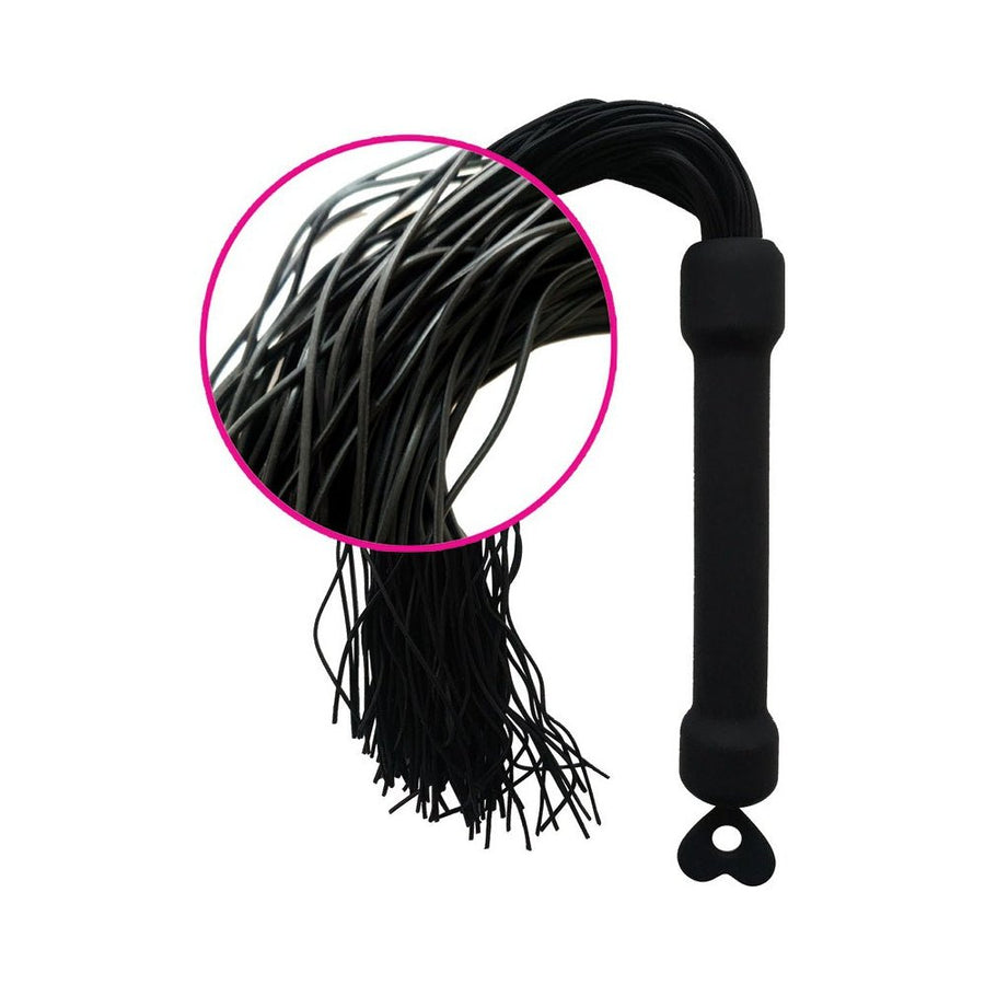 Whip It Black Pleasure Whip With Tassels-Hott Products-Sexual Toys®