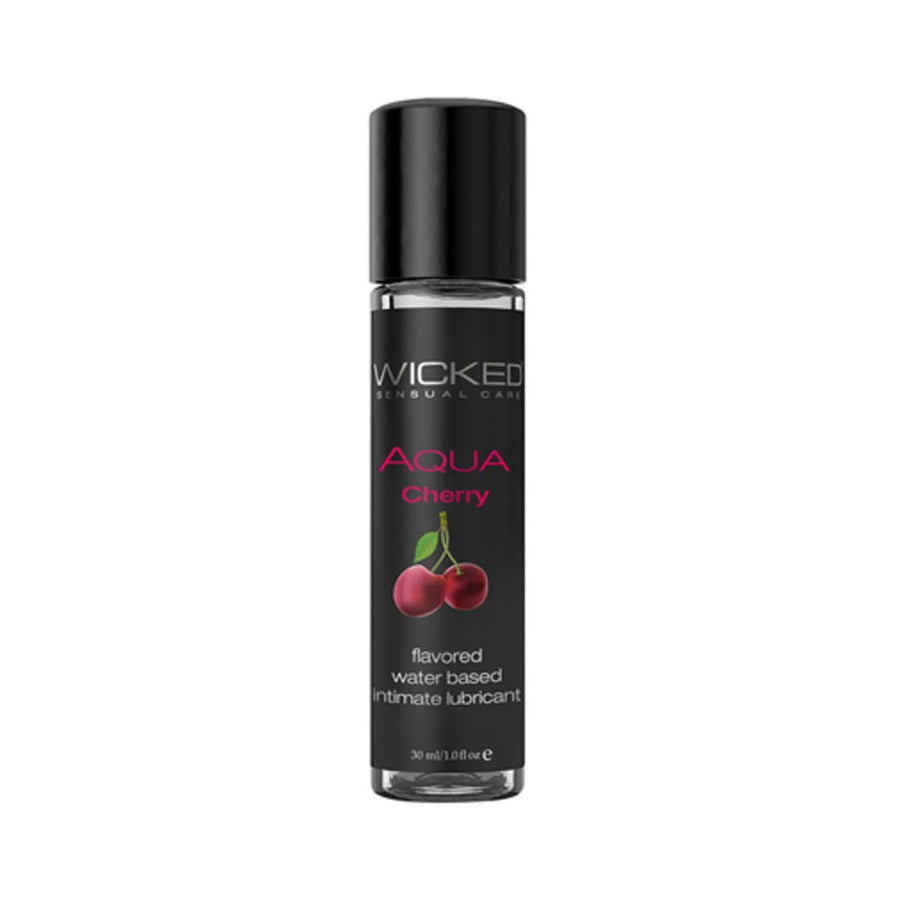 Wicked Aqua Flavored Lubricant Cherry 1oz-blank-Sexual Toys®
