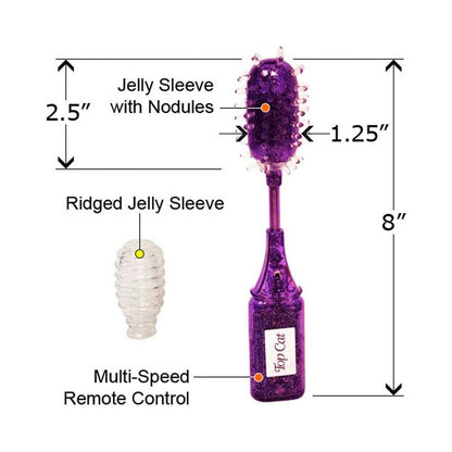 Wiggle Wand Textured Bullet Vibrator Purple-blank-Sexual Toys®