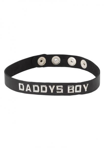 Wordband Collar Daddys Boy Black-blank-Sexual Toys®