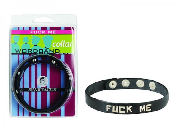 Wordband Collar Fuck Me - Black-blank-Sexual Toys®