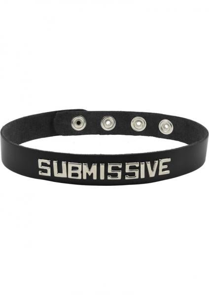 Wordband Collar - Submissive - Black-blank-Sexual Toys®