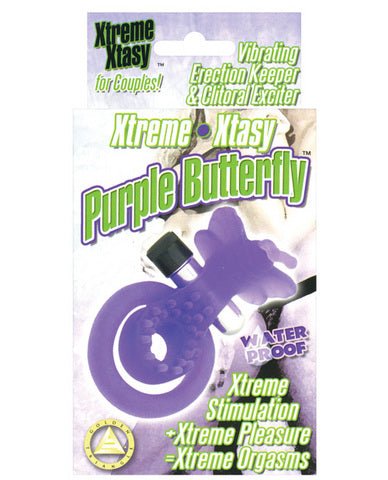Xtreme Xtasy Butterfly Couples Ring - Purple-blank-Sexual Toys®