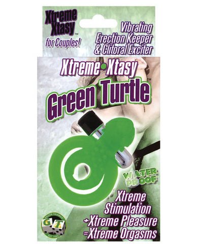 XTREME XTASY GREEN TURTLE VIBRATING COCK RING WATERPROOF-blank-Sexual Toys®