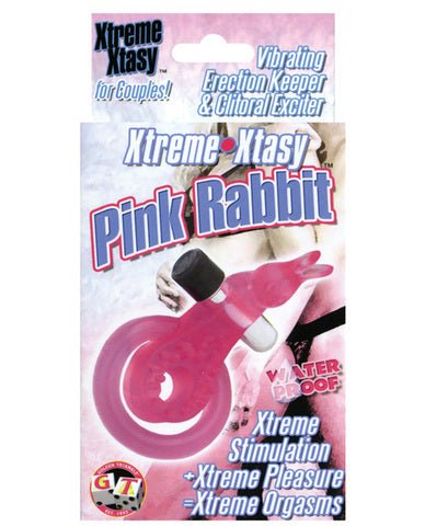 XTREME XTASY PINK RABBIT VIBRATING COCK RING WATERPROOF-blank-Sexual Toys®