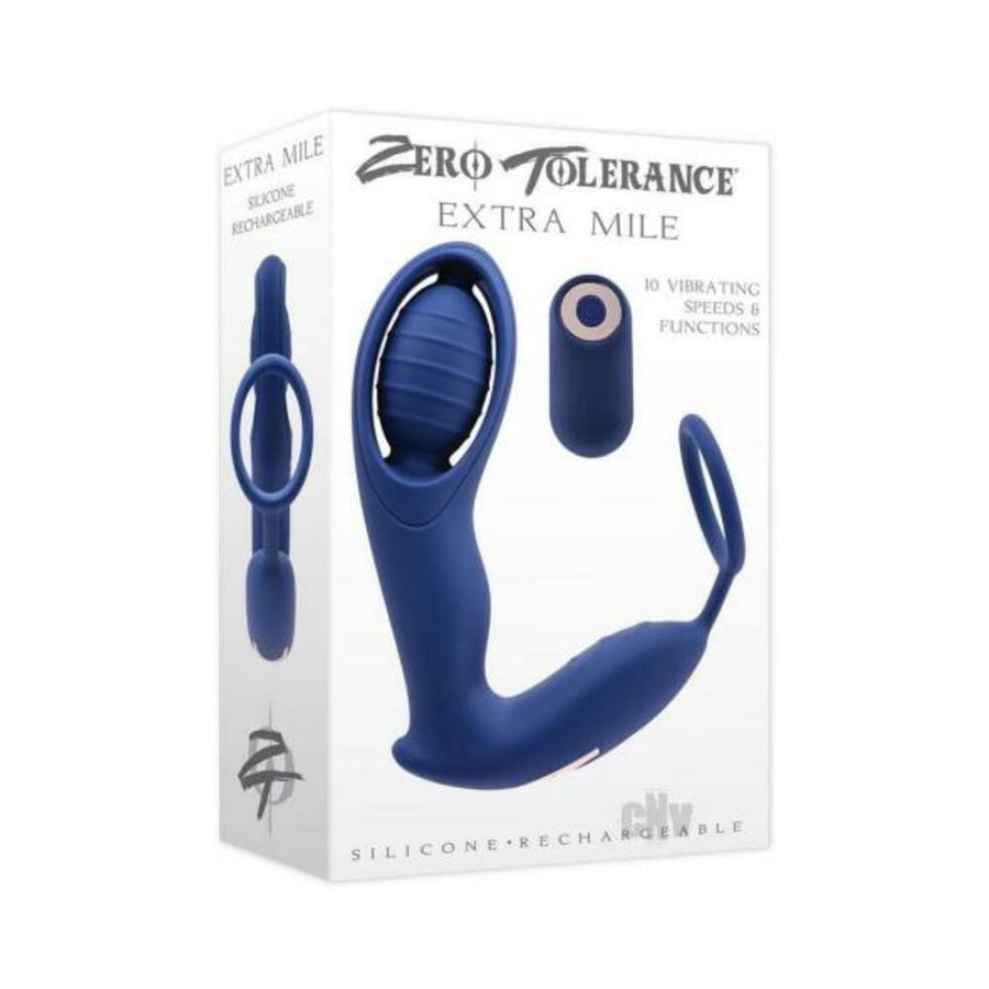 Zero Tolerance Extra Mile Rechargeable Remote-controlled Silicone Vibrating Prostate Massager With C-blank-Sexual Toys®