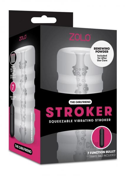 Zolo Girlfriend Squeezable Vibrating Stroker White-ZOLO-Sexual Toys®