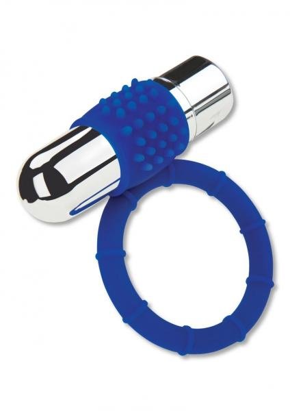 Zolo Powered Bullet Cock Ring - Blue-ZOLO-Sexual Toys®