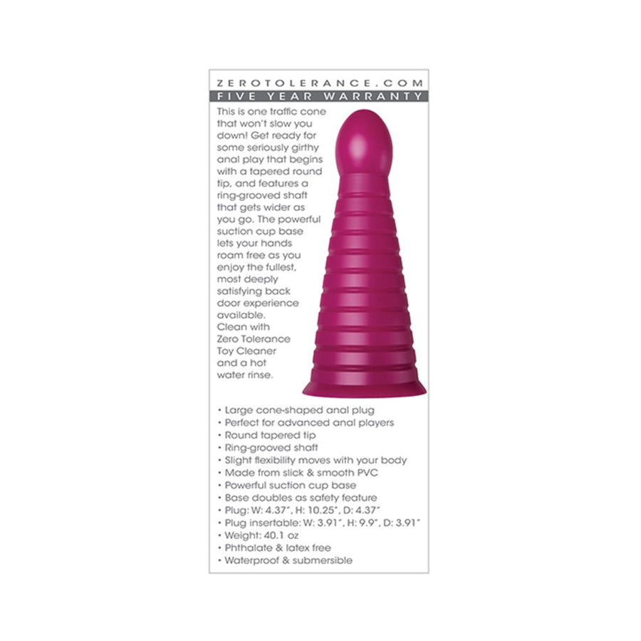 Zt Everest Burgundy Anal Plug-Zero Tolerance-Sexual Toys®