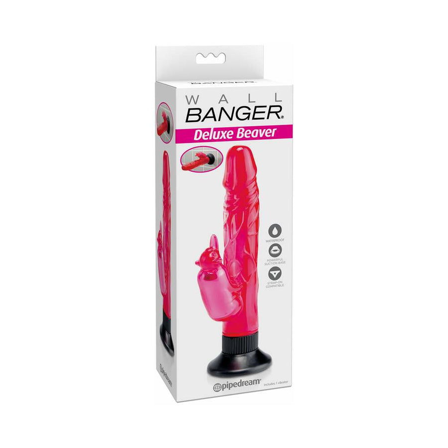 Waterproof Beaver Wall Bangers Pink Vibrator