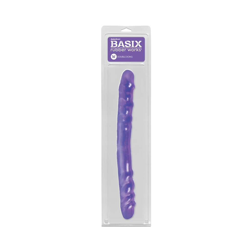 Basix Rubber Works 16 Inch Double Dong - Purple