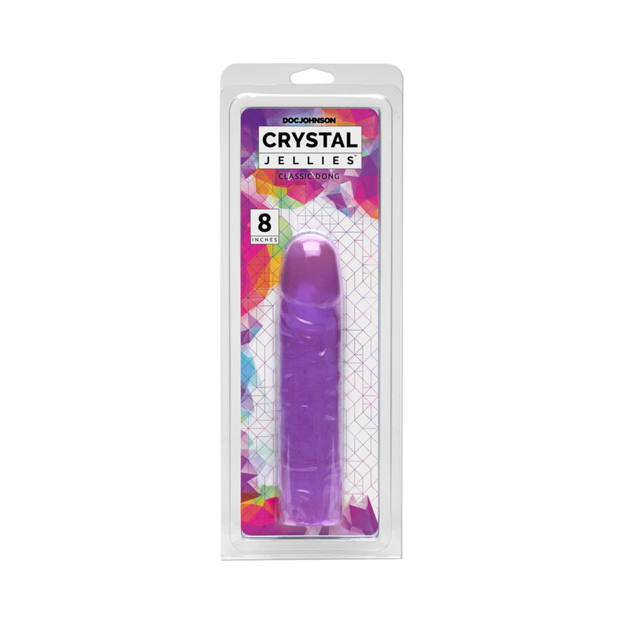 Crystal Jellies -Classic Dong 8in Purple