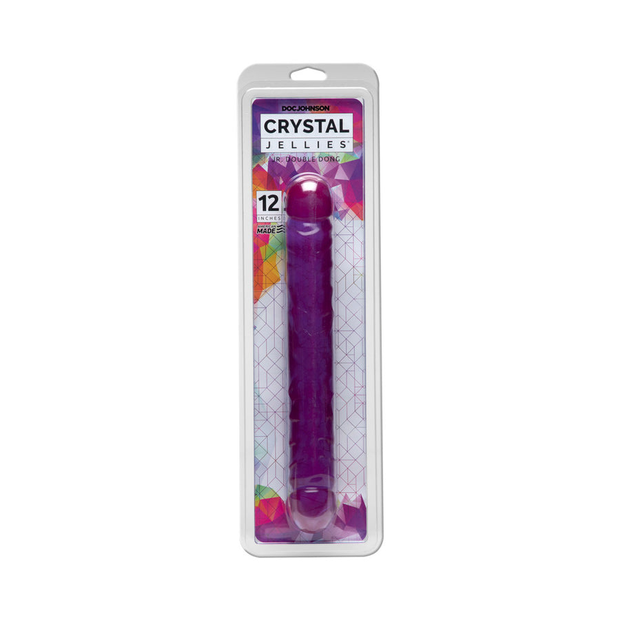 Crystal Jellies Jr Dbl Dong Purple 12