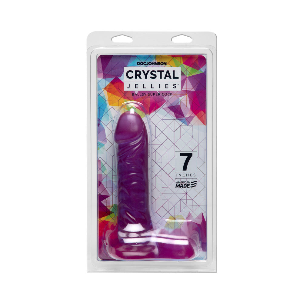 Crystal Jellies Ballsy Super Cock Pu 7In