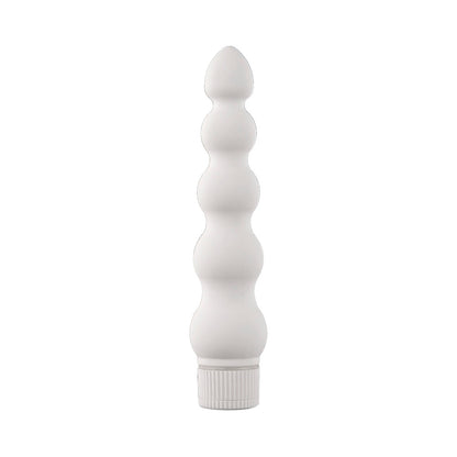 White Nights 7 inches Ribbed Vibrator