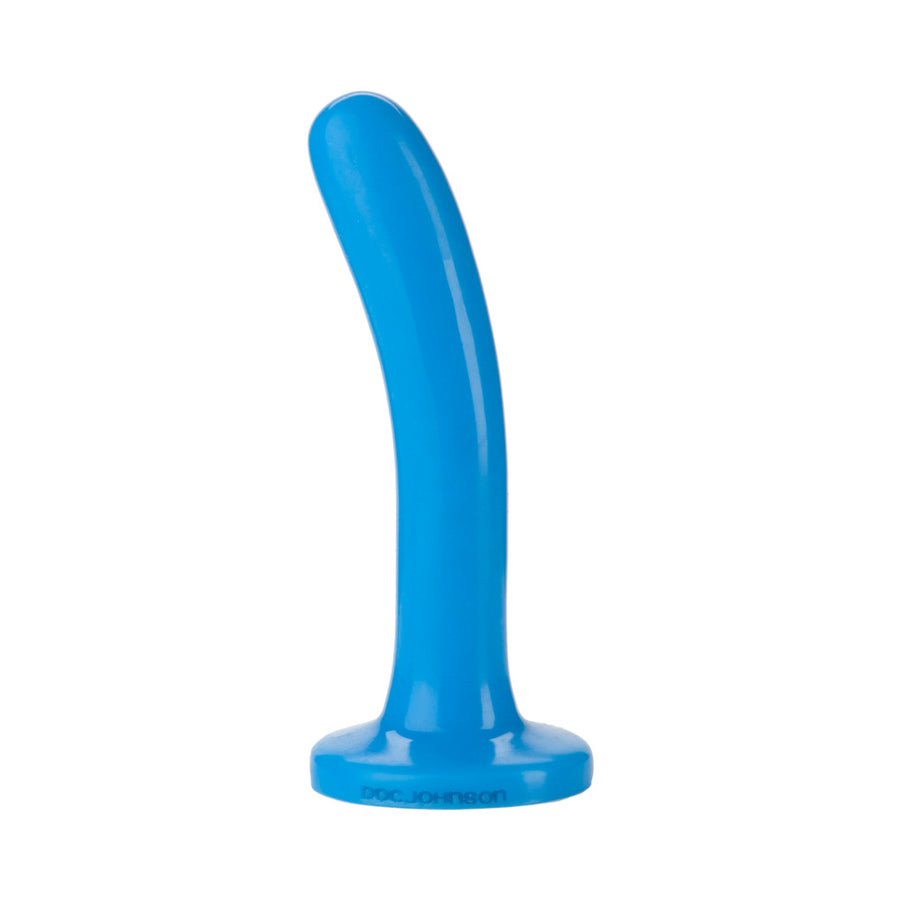 Platinum Premium Silicone The Slim Dildo - Blue