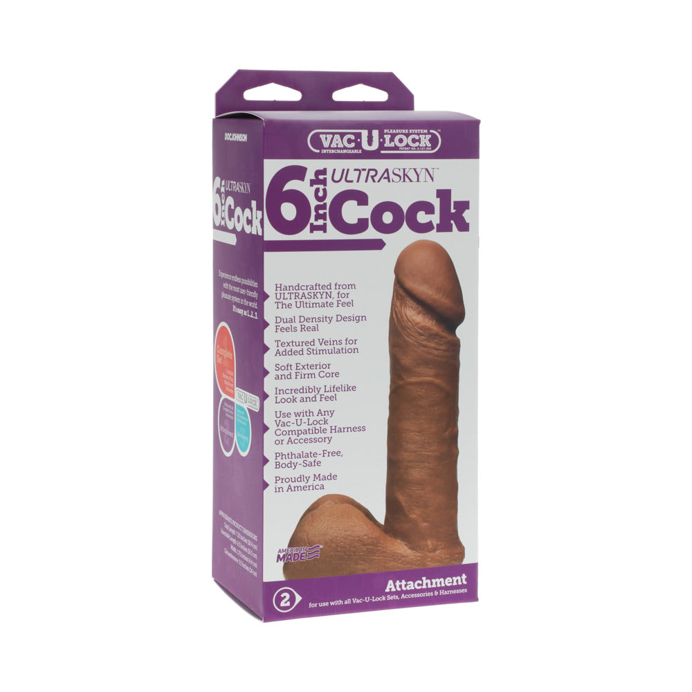 Vac-U-Lock 6 inches Ultraskyn Cock