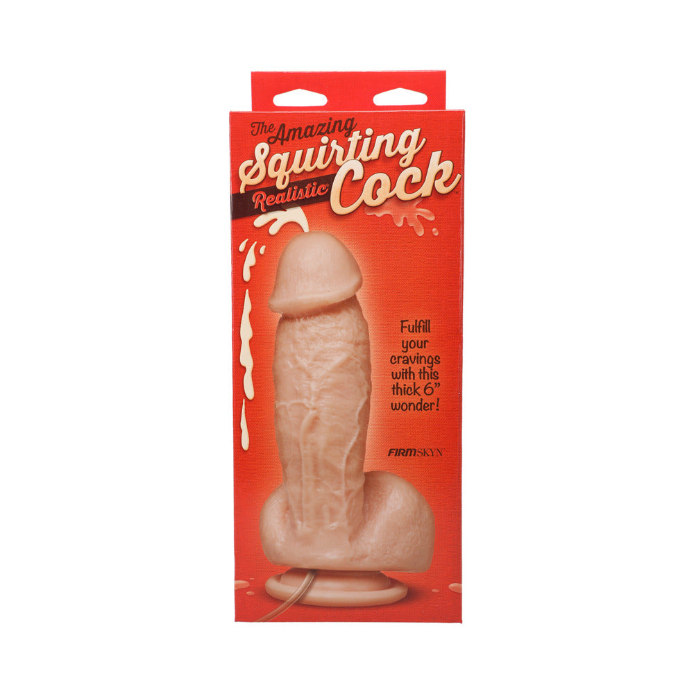 The Amazing Squirting Realistic Cock Beige