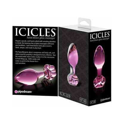 Icicles No 48 Pink Glass Butt Plug