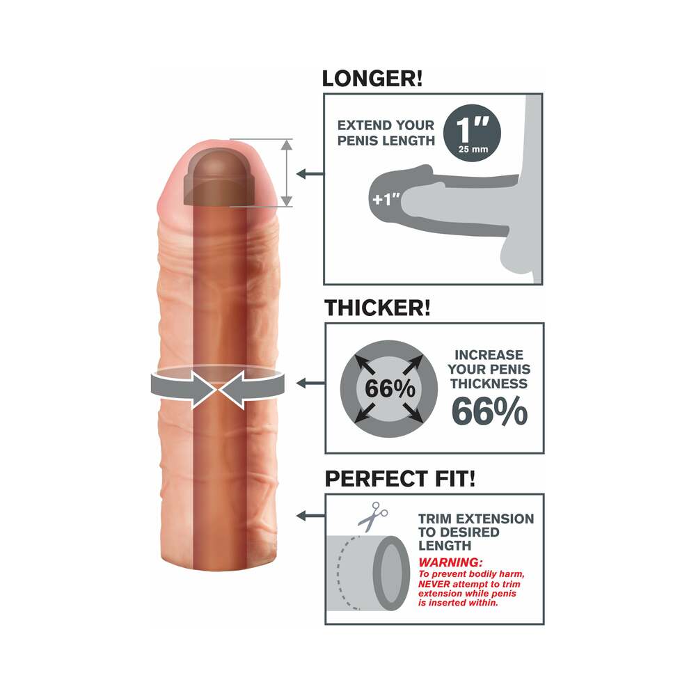 Fantasy X-Tension Mega 1 Inch Extension Beige