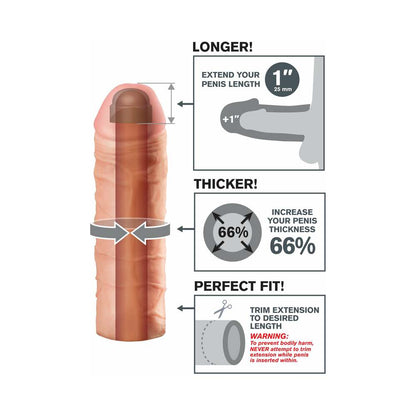 Fantasy X-Tension Mega 1 Inch Extension Beige