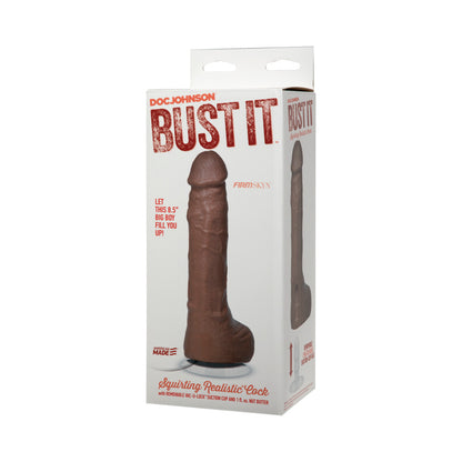 Bust It Squirting Realistic Cock Brown