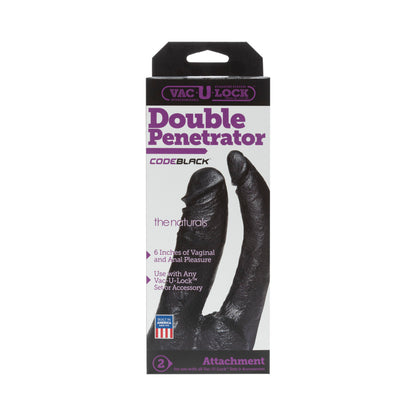 Vac-U-Lock Code Black Double Penetrator