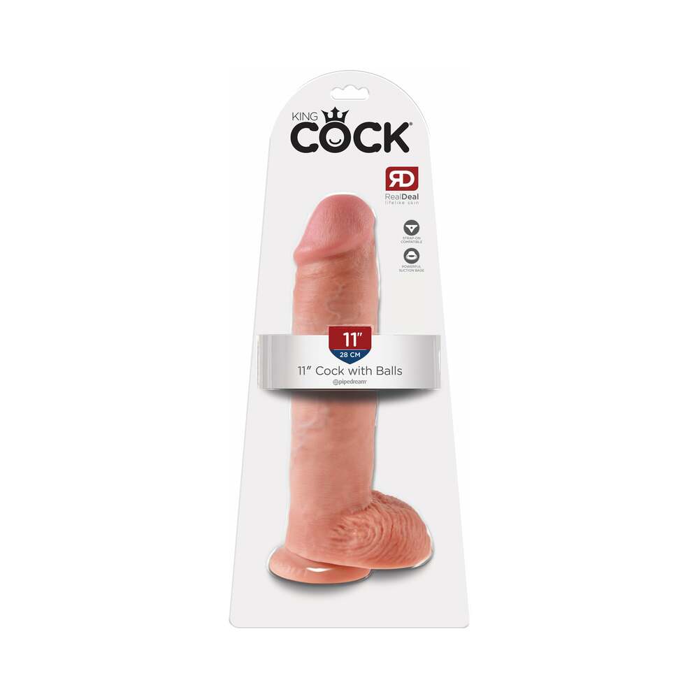 King Cock 11&quot; Cock - Beige