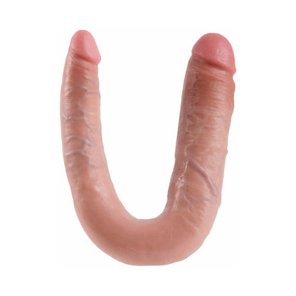 U Shaped Large Double Trouble Dildo - Beige