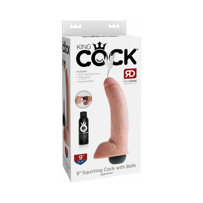 King Cock 9In Squirting Cock - Flesh