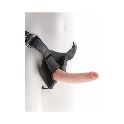 King Cock Strap On Harness 7 Inches Cock Beige