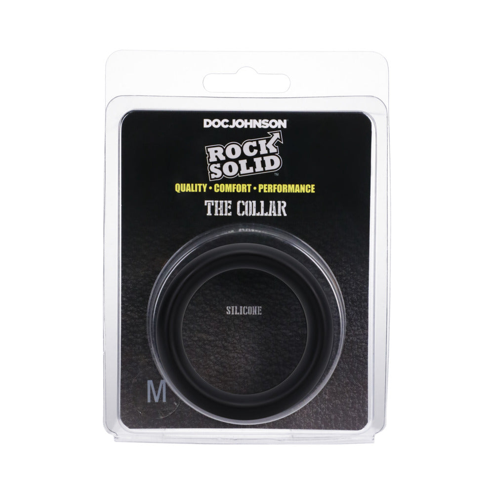 Rock Solid Silicone Black C Ring, Medium (1 7/8In) In A Clamshell