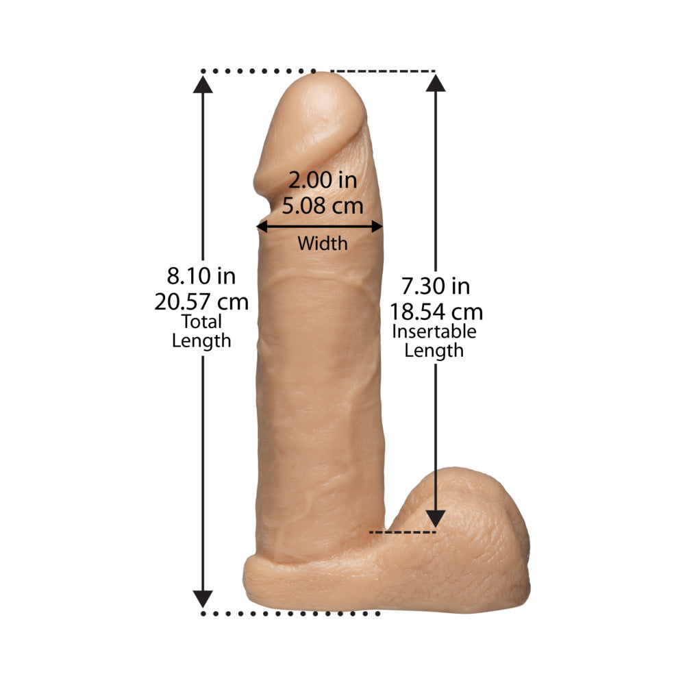 Vac-U-Lock 8 Inches Realistic Dildo