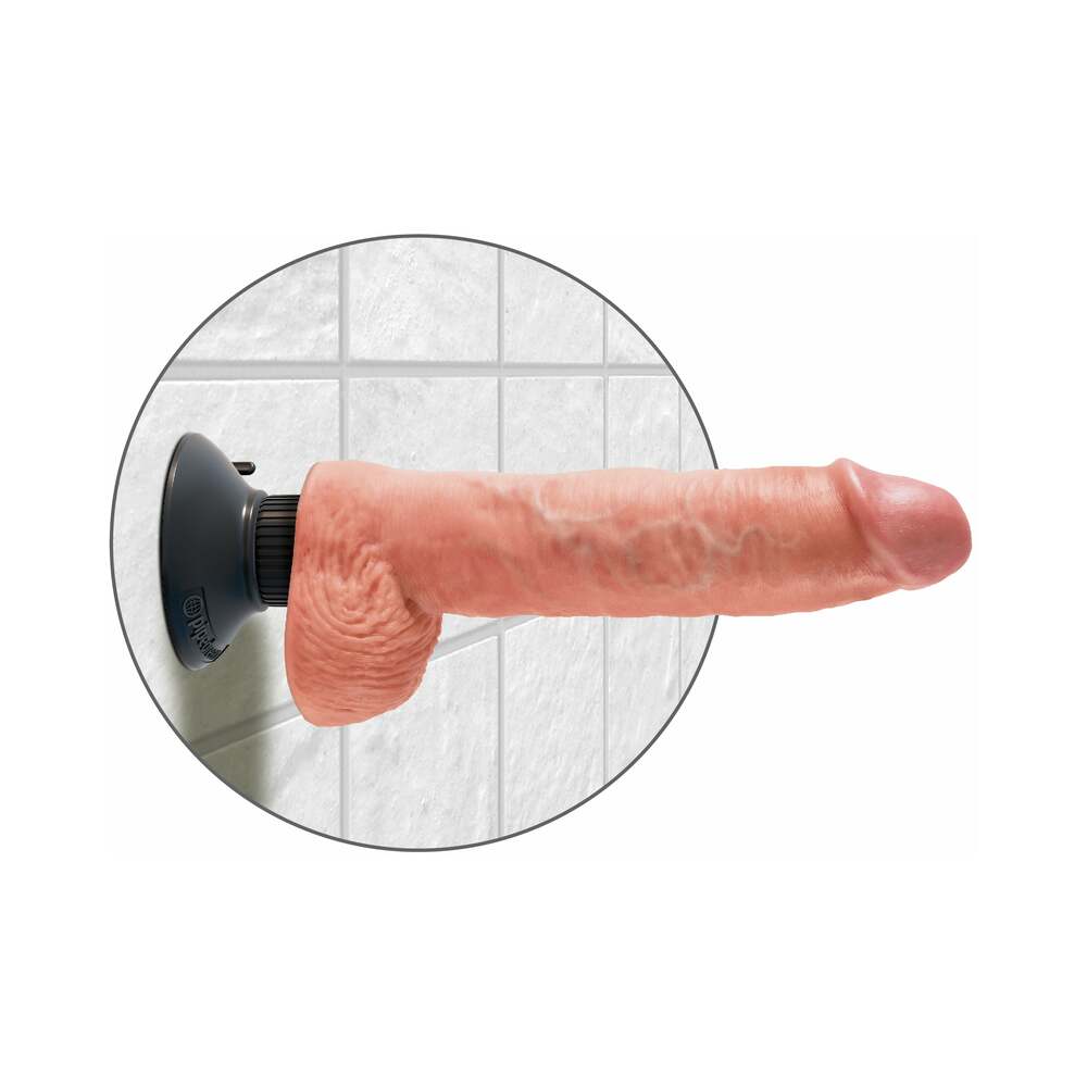 King Cock 10in Vibrating Cock W/balls