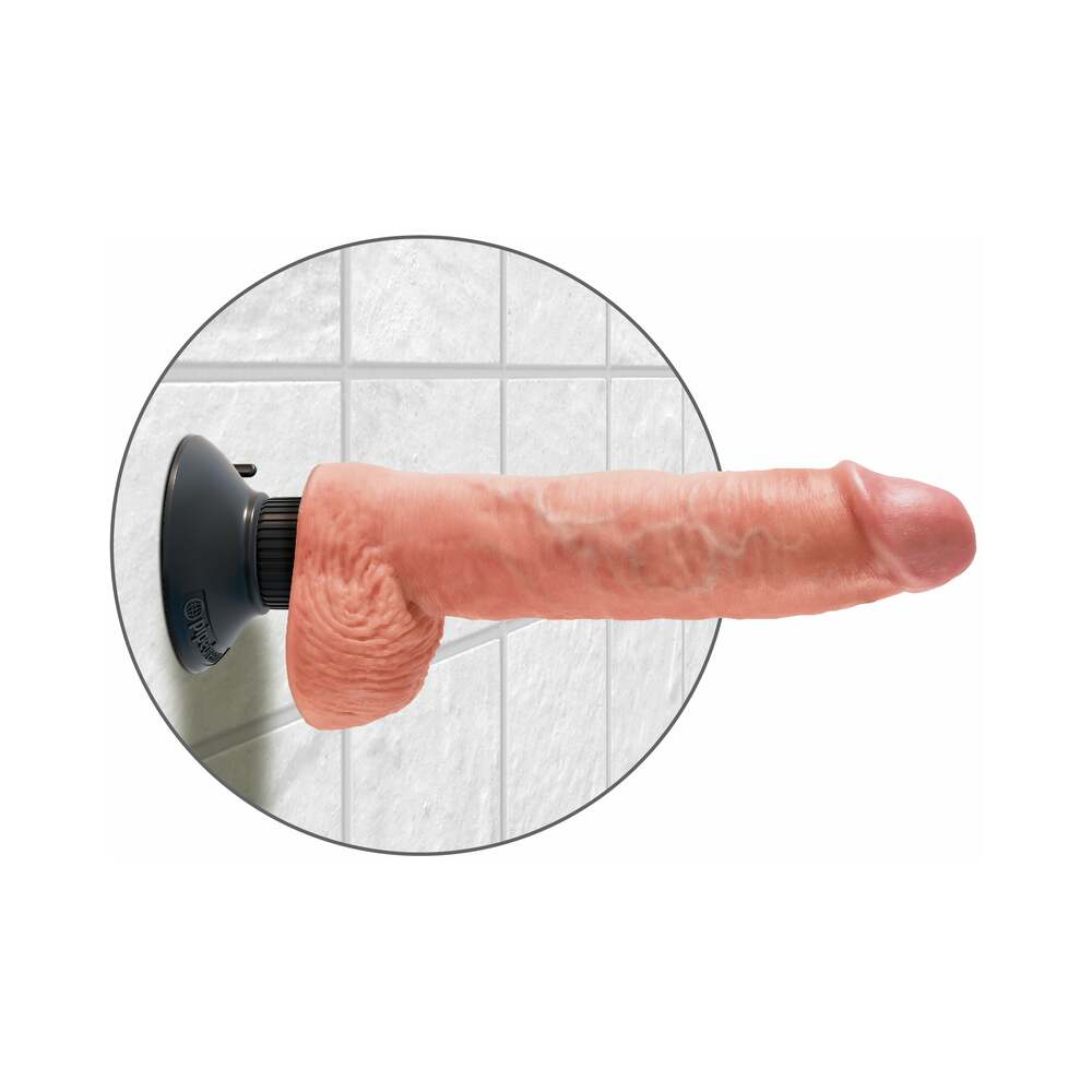 King Cock 10In Vibrating Cock W/Balls