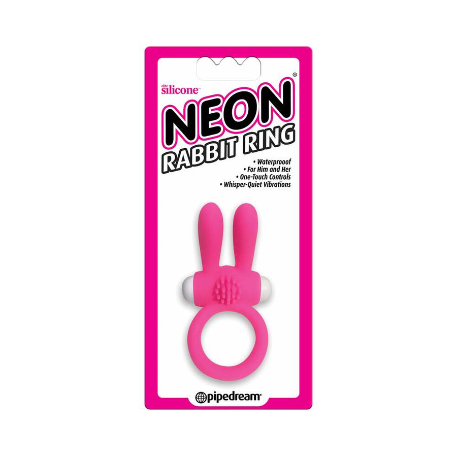 Neon Rabbit Cock Ring Vibrator