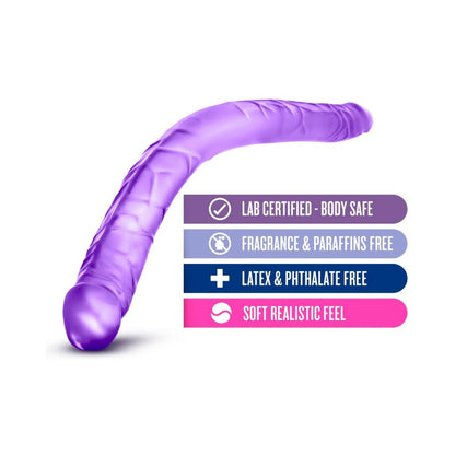 B Yours 16 Double Dildo - Purple