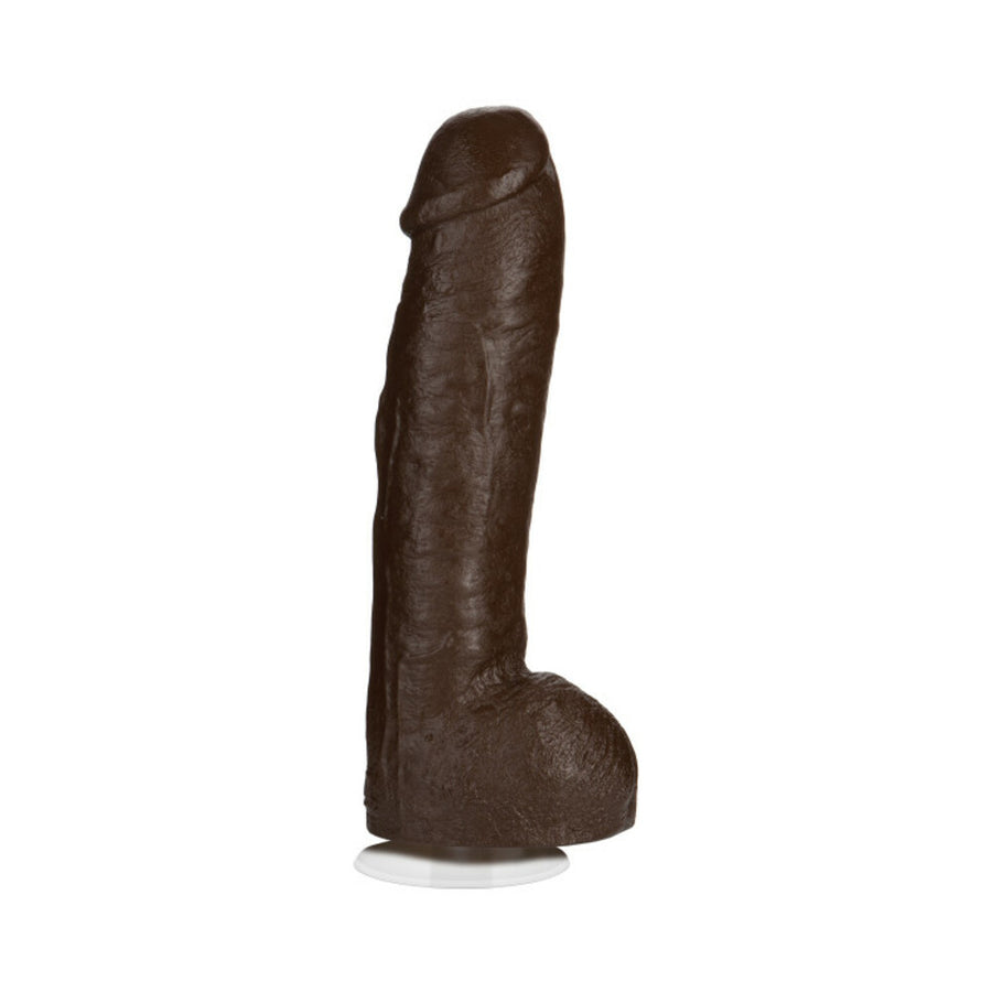 Bam Huge Realistic Cock 13 Inch - Brown