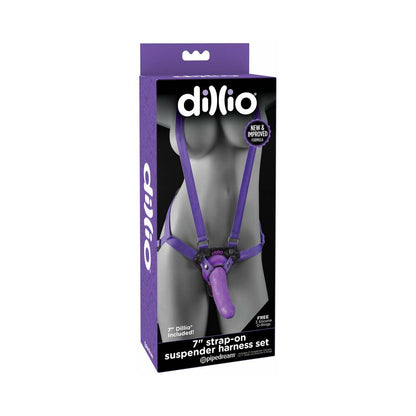 Dillio Pur 7In Strap-On Suspend Harn Set