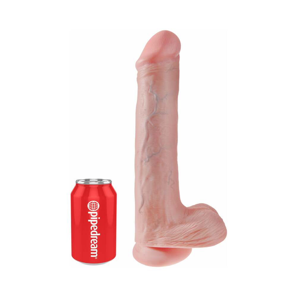 King Cock 13 Inch Suction Cup Dildo with Balls