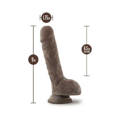 Au Naturel 9 Sensa Feel Dildo - Chocolate