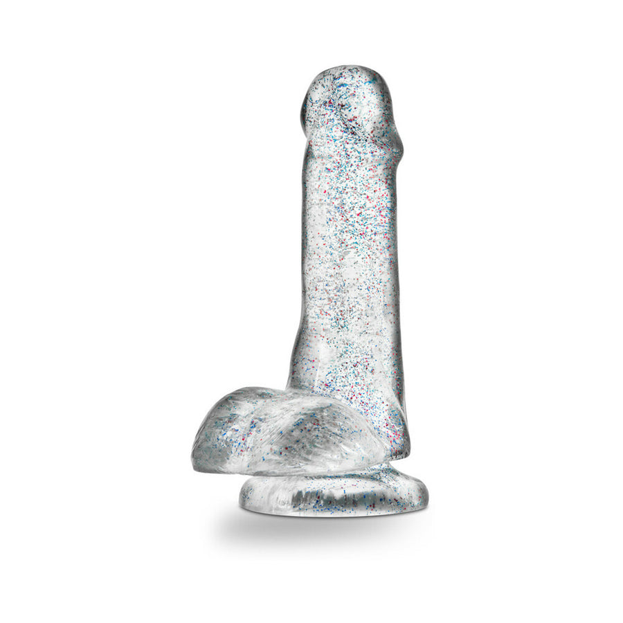 Naturally Yours - 6&quot; Glitter Cock - Sparkling Clear