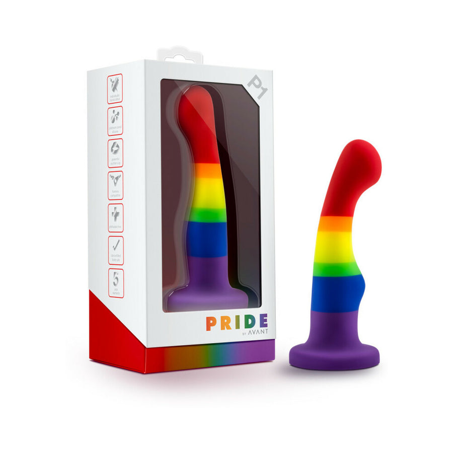 Blush Avant P1 Gay Pride Silicone Dong - Freedom