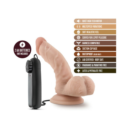 Dr. Skin - Dr. Ken - 6.5In Vibrating Cock With Suction Cup - Vanilla
