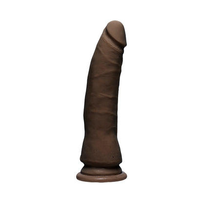 The D Thin D 7 inches Dual Density Brown Dildo