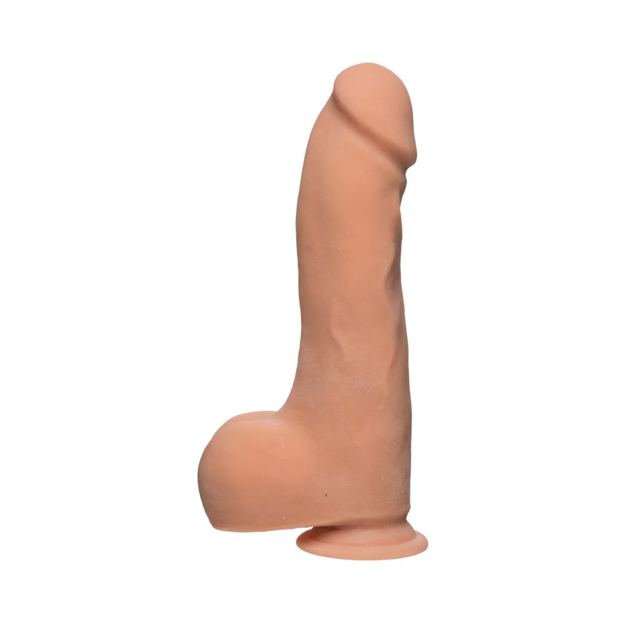The D Master D 10.5 inches Dildo with Balls Ultraskyn Beige
